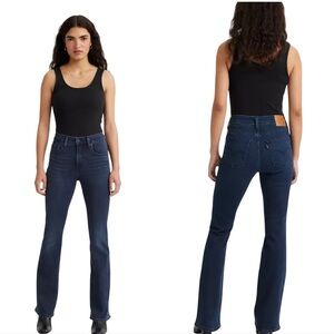 Levi’s 725 High Rise Bootcut Dark Blue Jeans